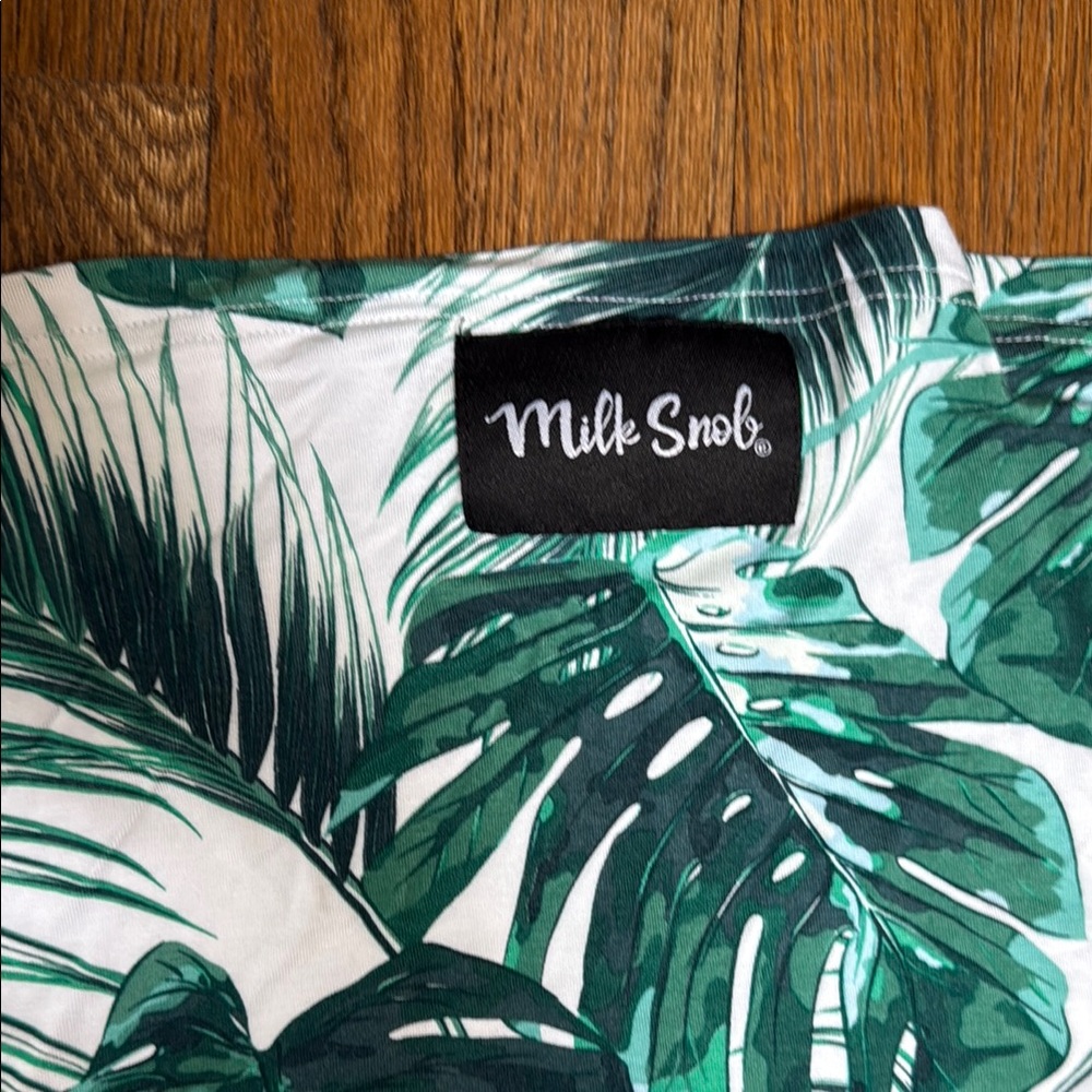 Milk Snob Car Seat/Nursing cover, palm beach, tropical leaves - Picture 2 of 5